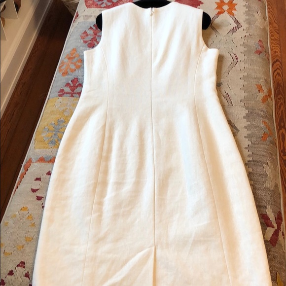 Ralph Lauren Linen and Leather Pencil Dress. - Picture 5 of 8